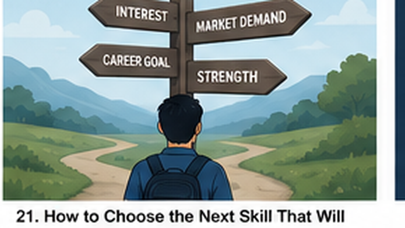 Editorial illustration for How to Choose the Next Skill That Will Actually Improve Your Career.
